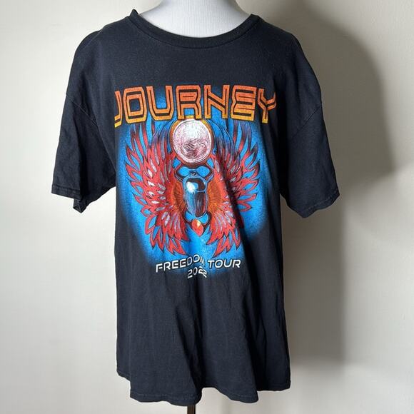 Journey 2022 Freedom Tour Black Concert Tee - Picture 1 of 5